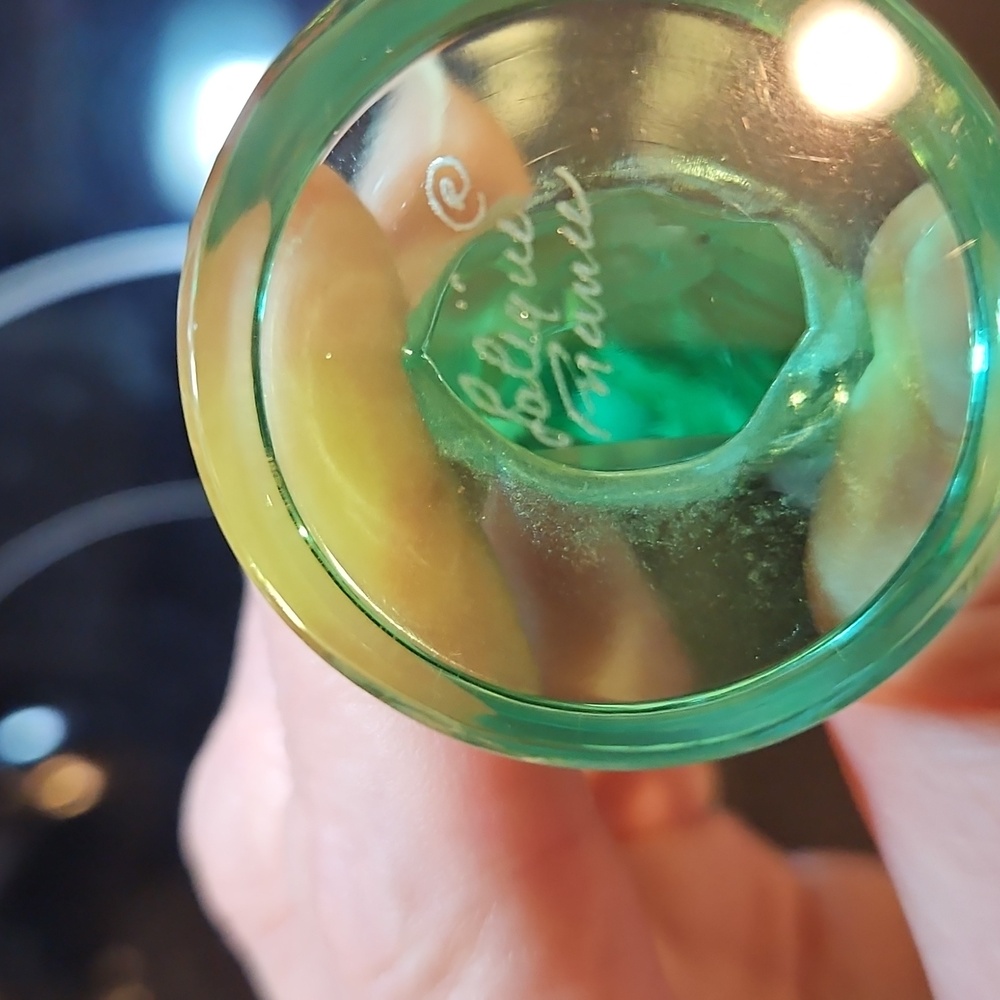 LALIQUE GREEN CRYSTAL SEAHORSE - Picture 5 of 7